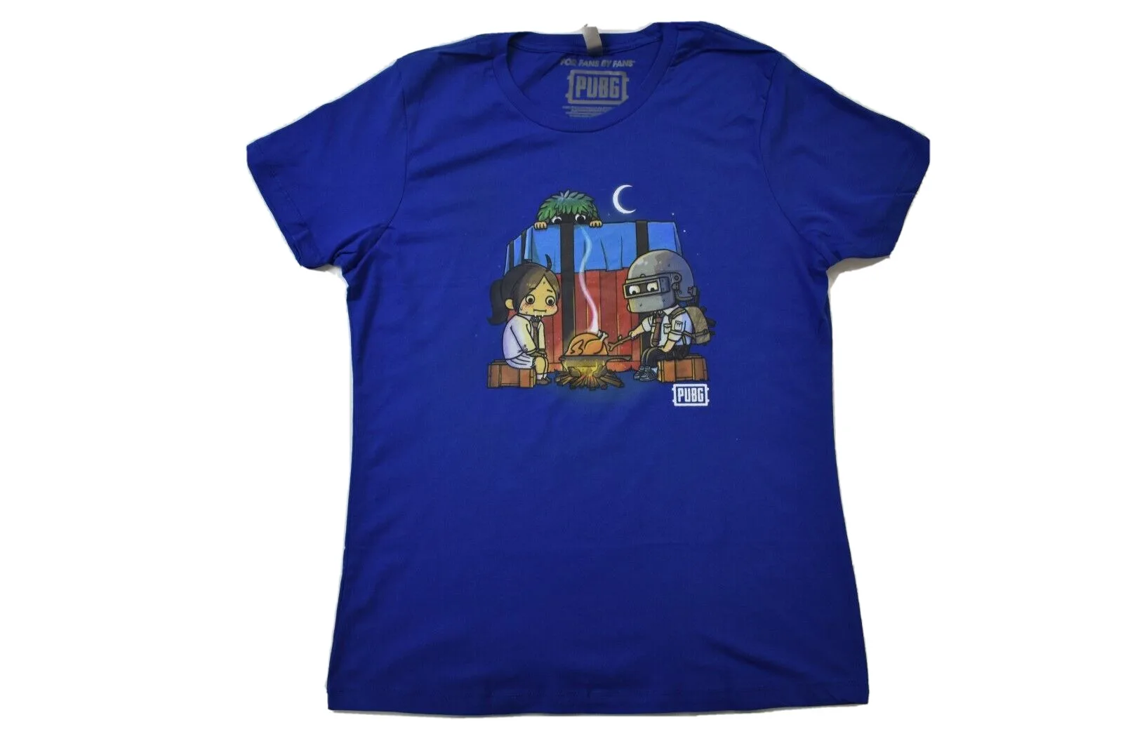 Pubg Battlegrounds Womens Camp Night Blue Shirt New 2Xl Maniche Lunghe