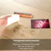 Clear Desk Mat for Keyboard and Mouse, Large Mouse Pad , Desk Protector Mat with Round Edge for Office and Home Desktop 4