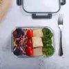 [10-Pack] Glass Meal Prep Containers W/ Lids, MCIRCO Food Storage Containers W/ Snap Locking Lids, Airtight Lunch Containers, 5
