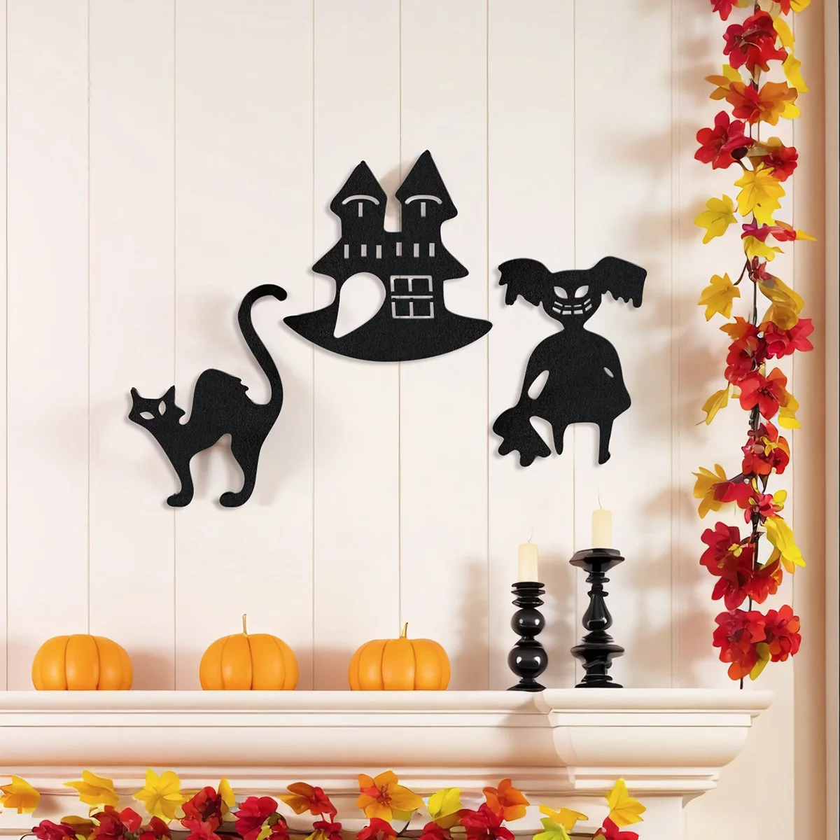 5 pieces,Halloween Decor Non-woven fabric Halloween wall decoration hanging ornaments