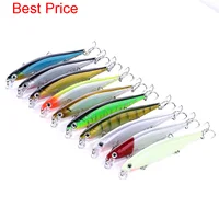 100Pcs Short Tongue Plate Mino 11cm Suspended Submerged Long Throw Mino False Bait 13g Long Throw Sea Bass 1