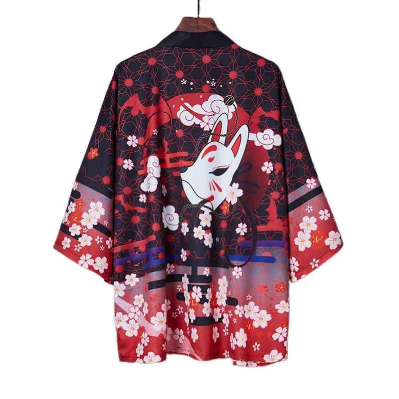 Japanese kimono Japanese kimono cardigan kimono mujer Japanese kimono cardigan summer beach sunscreen loose kimono mens shirt yukata haori retro women Asian