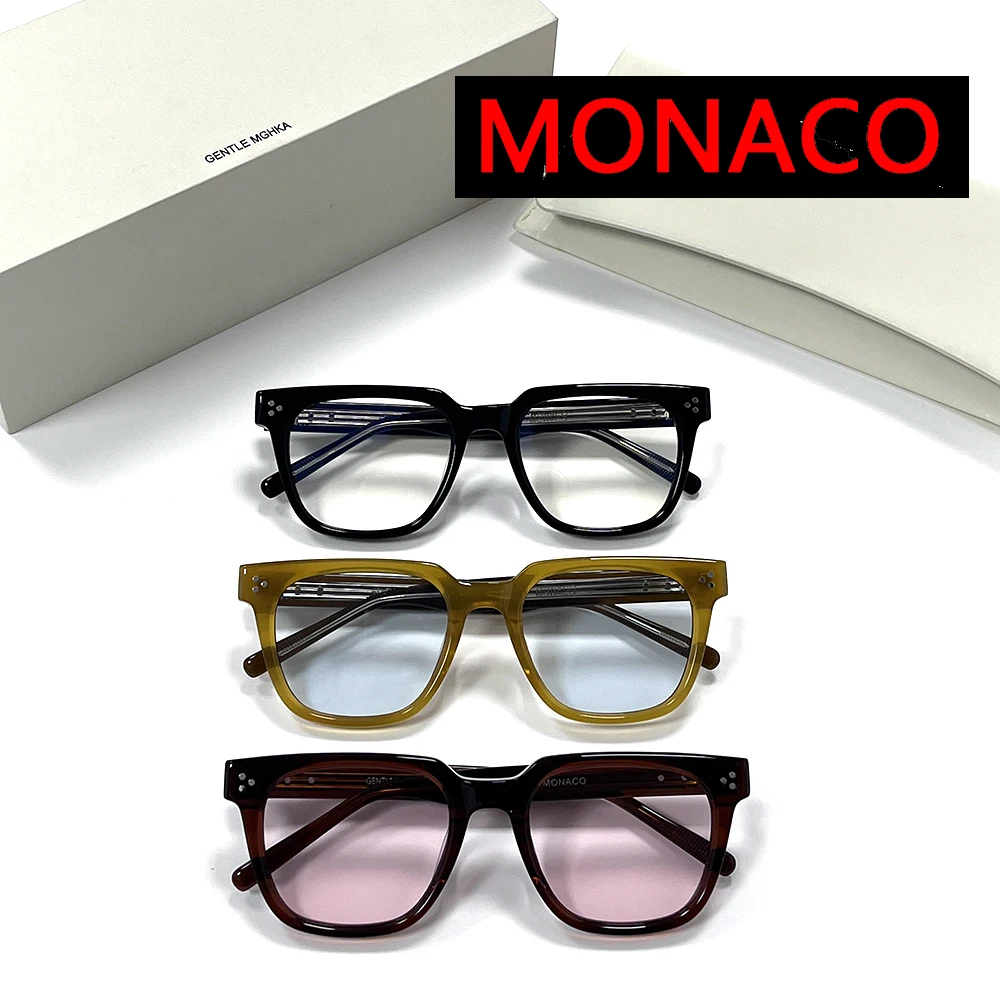 

2024 New Fashion GM MONACO Eyawear Optical EyeGlasses Square Frames For Women Men Acetate Reading Myopia Prescription glasses