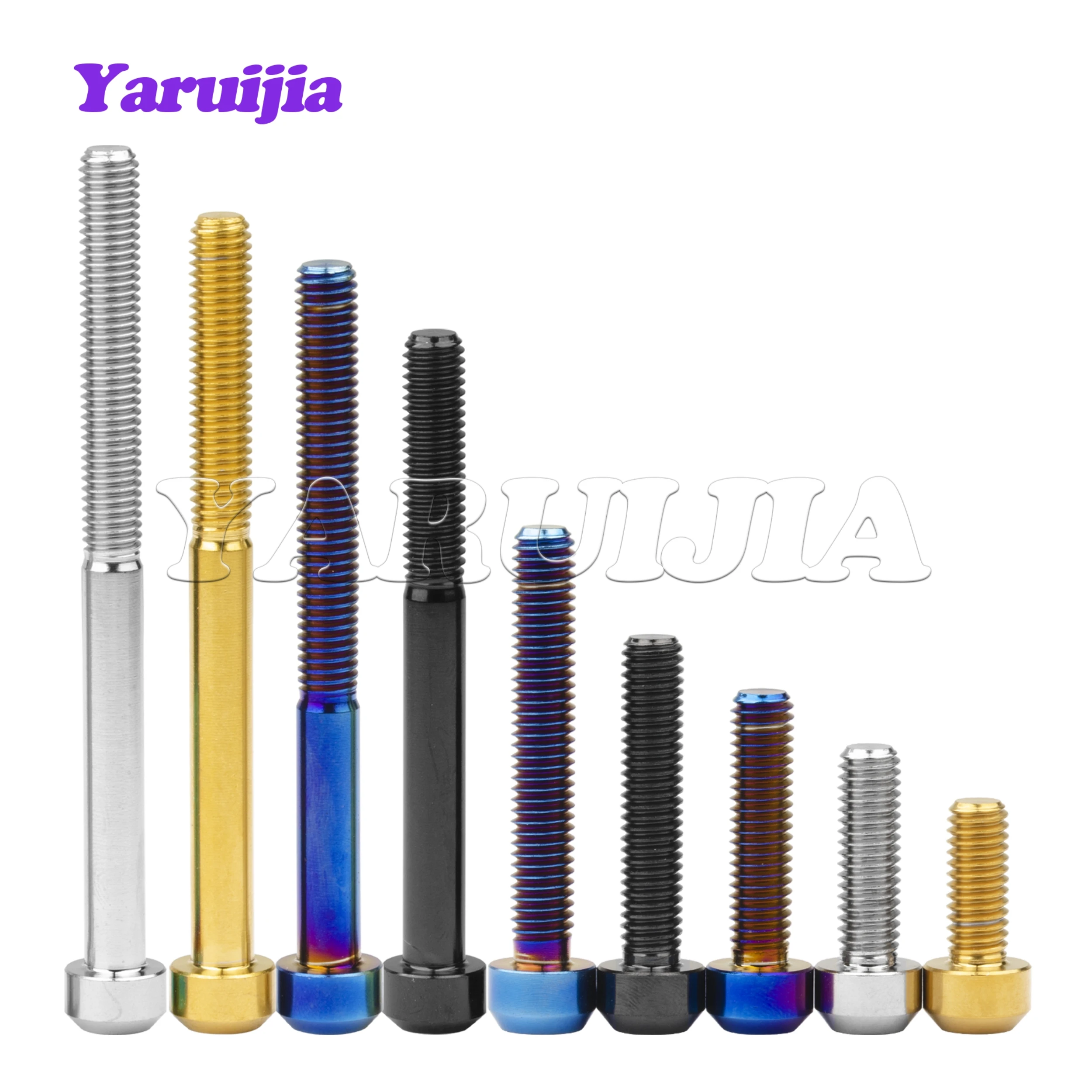 Titanium Bolts M5/M6/M8x10/15/20/25/30/35/40/45/50/60/65/70/80mm Torx Head Bicycle Car Refit Fastener Brake Bolt
