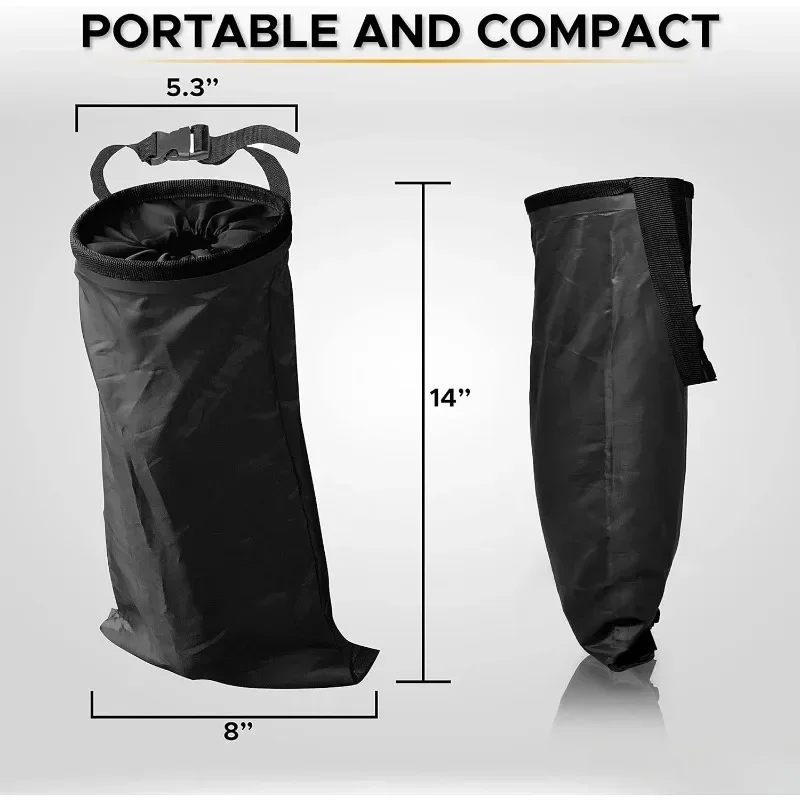 Multifunctional Hanging Seat Back Storage Bag Trash Can Organizer Car Trash Can Oxford Cloth Car Garbage Bin Accessories