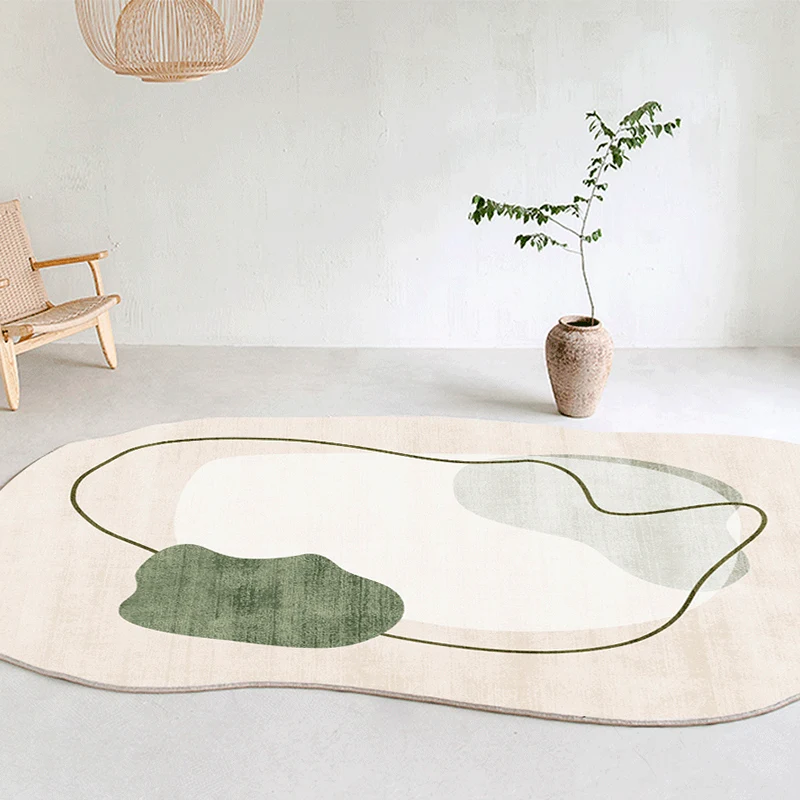 

Irregular Minimalist Art Carpet Living Room Sofa Rug Special-shaped Bedroom Cloakroom Large Area Decoration Polyester Floor Mats