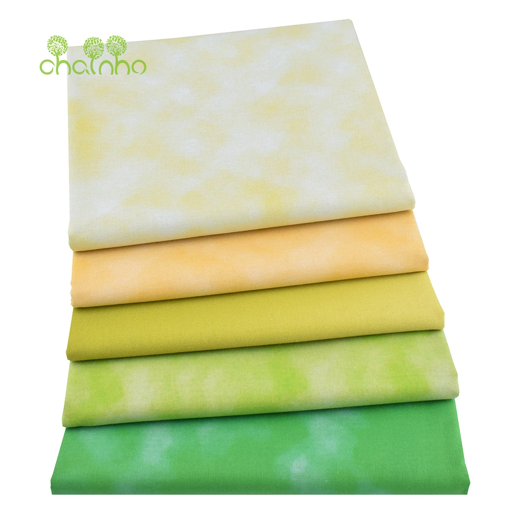 Chainho,Printed Plain Weave Cotton Fabric,Patchwork Cloth,Handmade DIY Quilting Sewing Material,5 Designs Series,20x25cm,15CD97