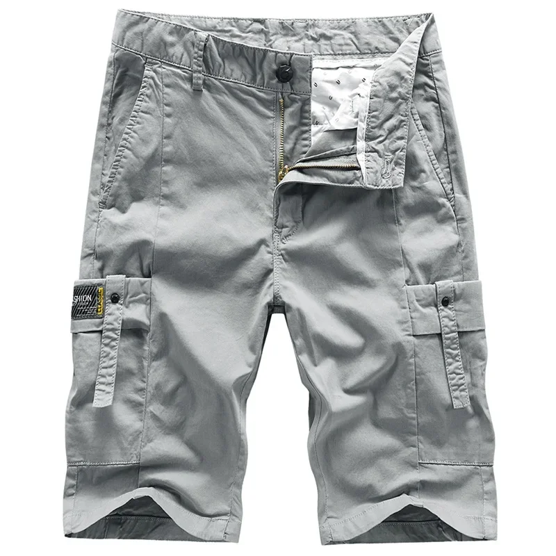 

Summer Mens Shorts with Multiple Pockets Loose and Breathable Casual Pants Camping and Mountaineering Shorts Cotton High Quality