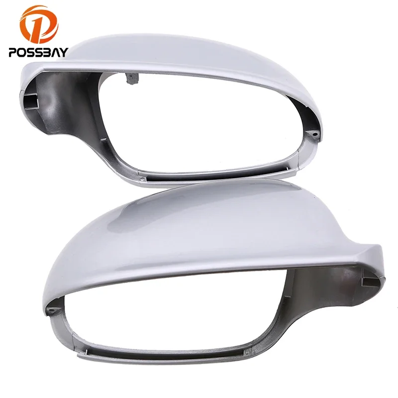 Poshbay Door Side Mirror Shell Mirror Frame Car Rearvie Mirror Caps Covers Per Vw Golf/R32/Gti/Rabbit 2006 2007 2008 2009