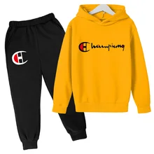 

Autumn / Winter kids clothes sets Toddler Sweater Outdoor Causal tracksuit+Pants Suit Children Long Sleeve Hoodies for 4-14 Year