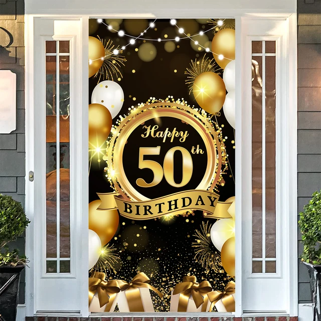 Celebrate Your 50th Birthday in Style with the Happy 50th Birthday Decor Set!