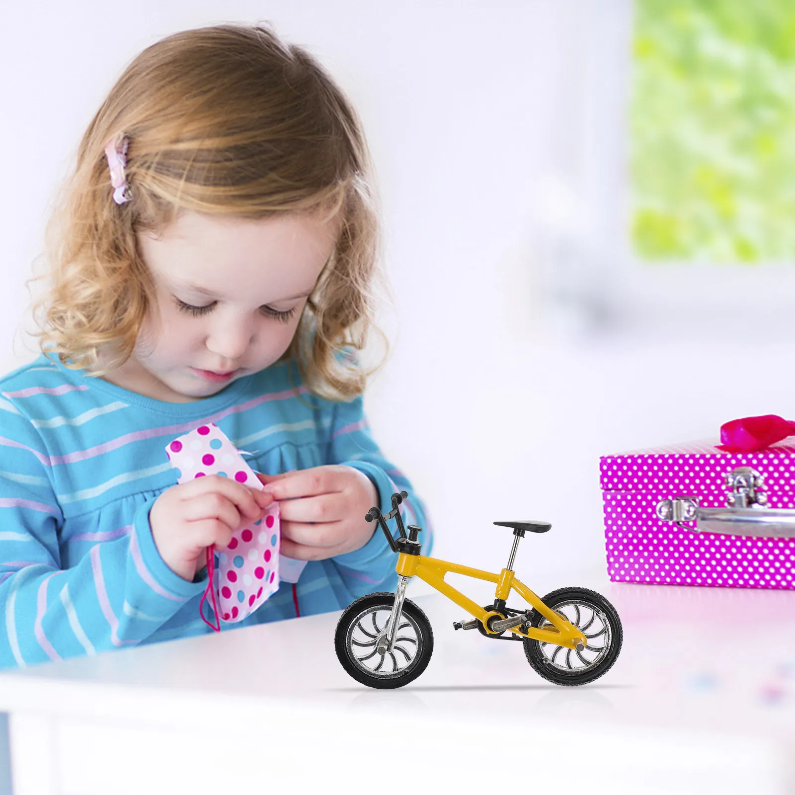 3Pcs 합금 핑거 바이크 미니 핑거 스포츠 선물 경량 스트레스 릴리프 손가락 움직이기 용품 손가락 움직이기 용품