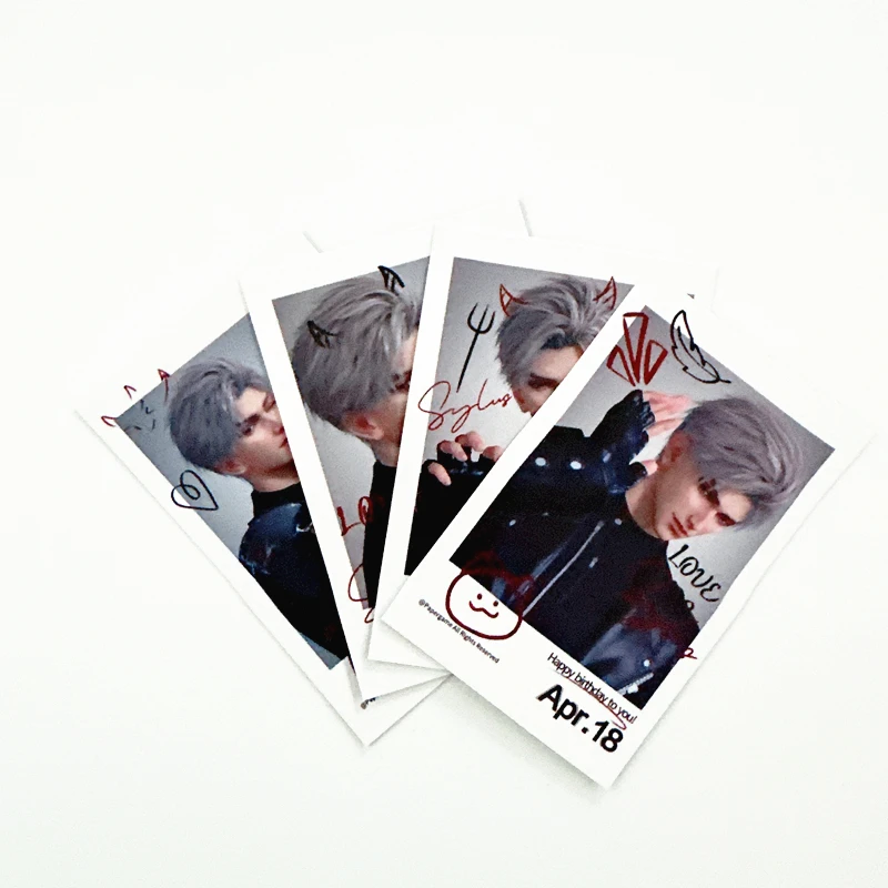 Sylus 카드 북마크 사랑과 Deepspace 게임 상품 도서 클립 페이지 매김 마크 카드 학교 용품 학생 문구 귀여운 선물