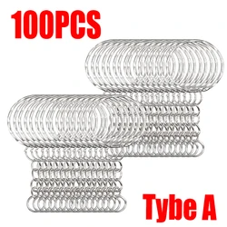 Enhanced Metal Keychain Set with Anti - Rust Finish - Includes Key Ring, Split Ring, and Carabiner Pendant (100PCS)
