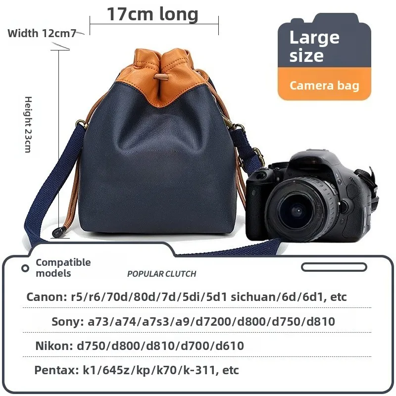 Borsa per fotocamera digitale Dslr Zaino impermeabile per Nikon Canon Sony - immagine 6