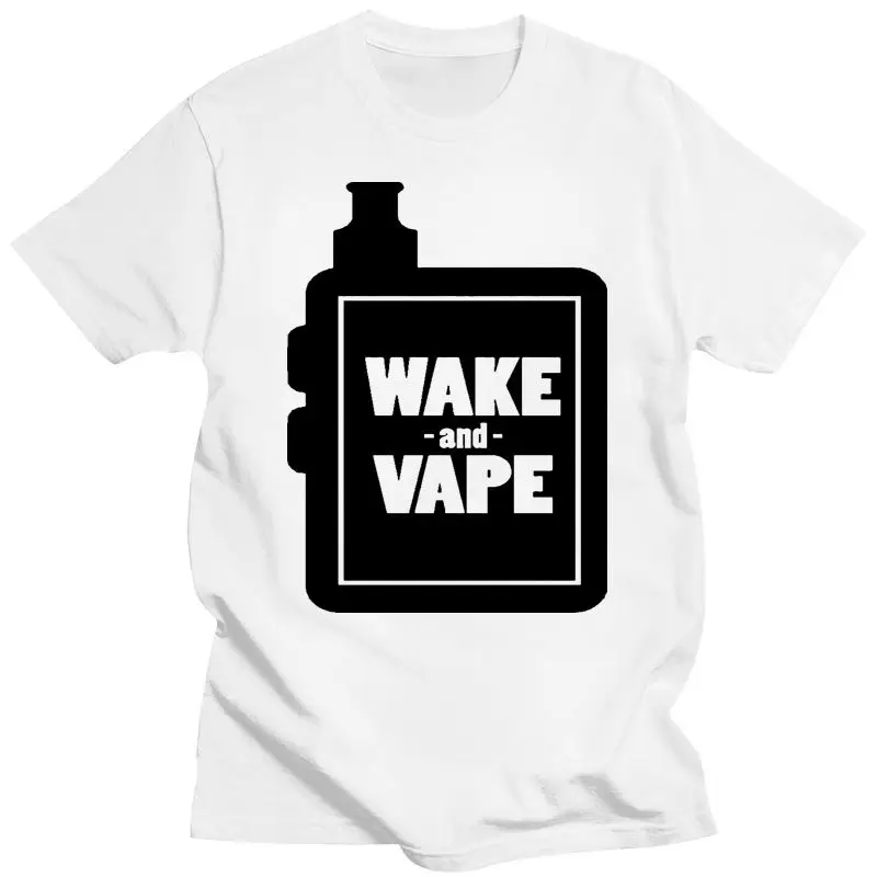 New Wake And Vape For Vaporizzatore Lovers T-Shirt 2021 Arrivo Magliette Maschili Casual Boy T Shirt Top Sconti Uomo Estate S