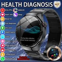 New Men Three High Uric Acid Blood Fat BP Five Organ Diagnosis Smart Watch ECG Heart Rate Blood Oxygen Temp Monitor Smartwatch 1