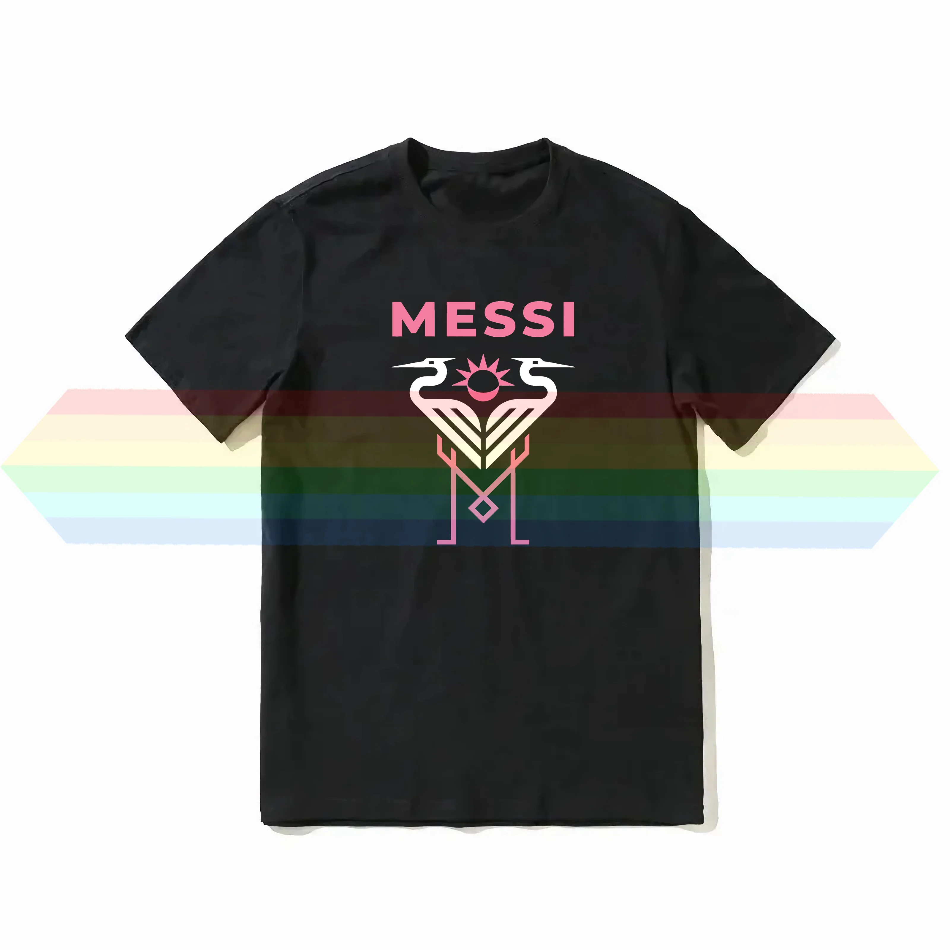 2024 Summer Miami-Inter Miami Goat Sports T-Shirt Da Uomo In Cotone Modello Gru Comoda Maglietta Sportiva Casual Da Donna