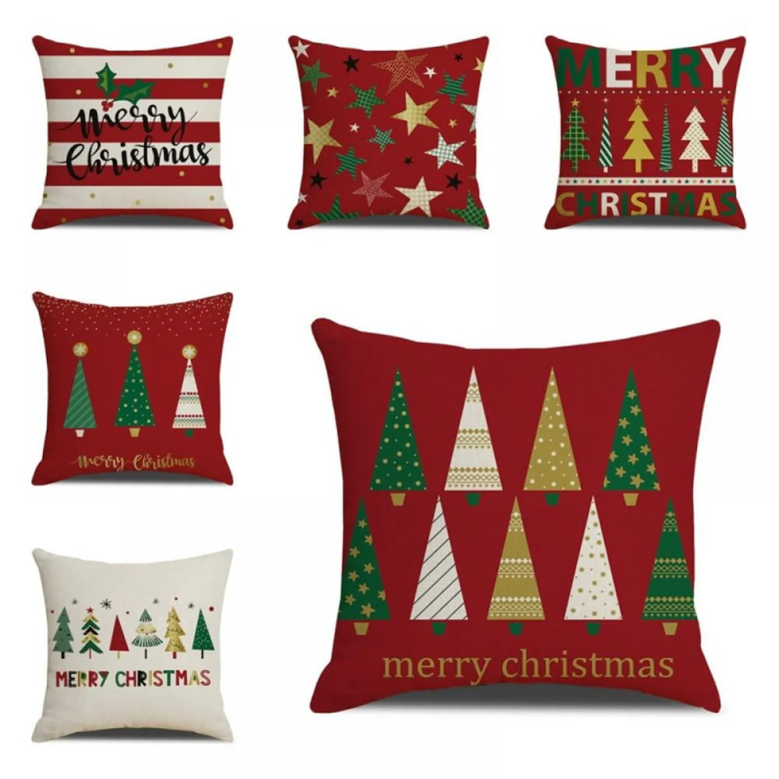

Cristmas Pillow Covers 18x18 Inch Pillow Case Cushion Cover Xmas Decor Christmas Throw Pillow Covers For Home Pillow Covers