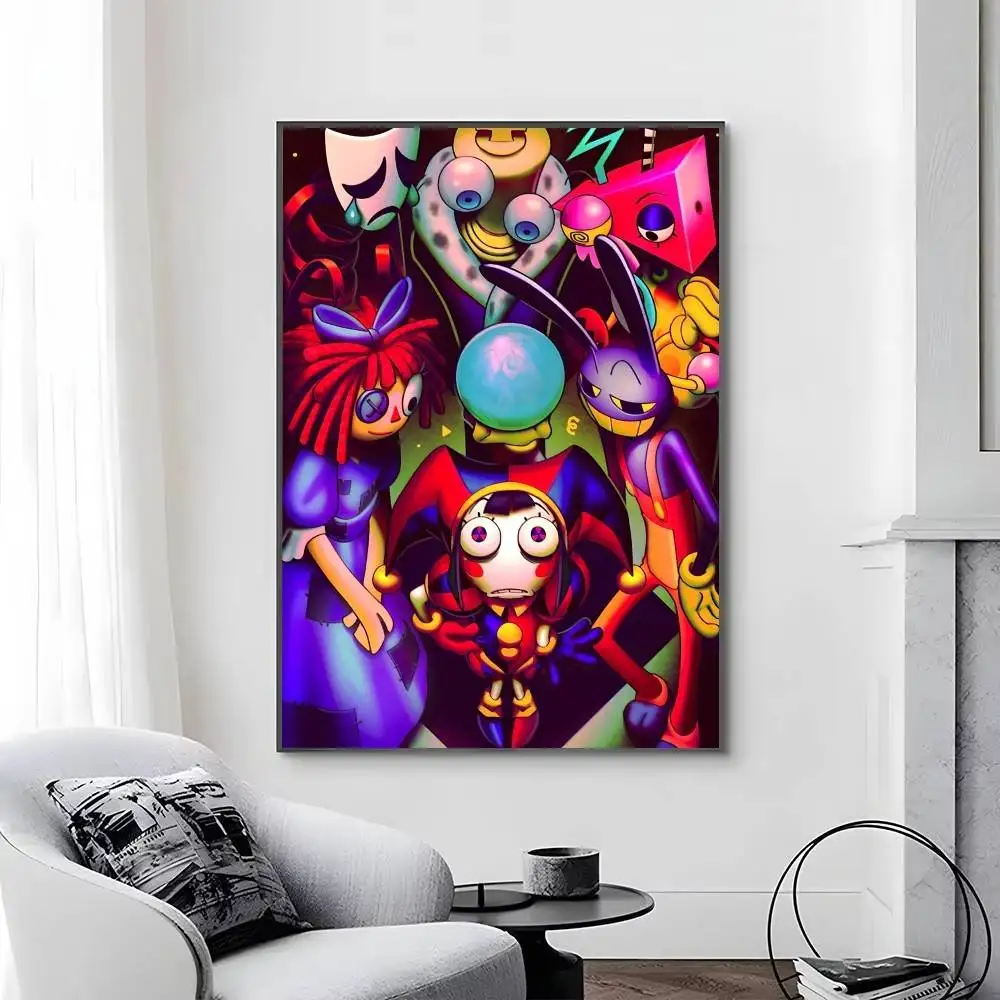 Anime Digital Circus Classic Movie Poster - Self-Adhesive & Waterproof Wall Decor