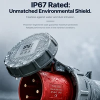 63A IP67 Waterproof Industrial Power Connector – 3P/4P/5P 415V CEE Plug & Receptacle, Heavy Duty Copper Contacts for Factory 3