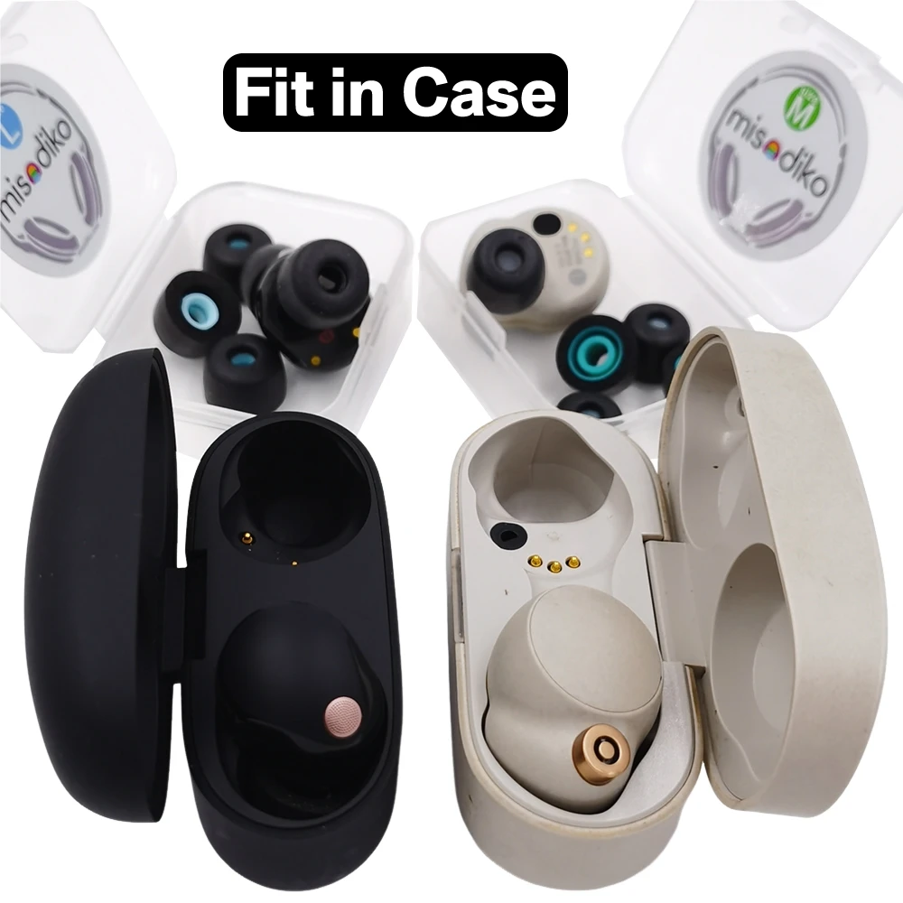 FT4S Upgraded Memory Foam Earbuds Ear Tips Replacement for Sony WF- 1000XM5/ C510/ C710N, LinkBuds S/ INZONE Buds