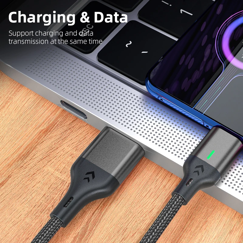 Magnetic Fast-Charging USB Cable - 3A Data Transfer