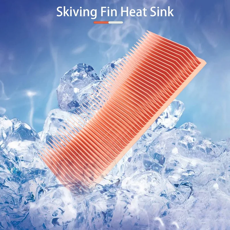 Pure Copper Heatsink 100X50x15mm Skiving Fin Heat Sink Radiator for Electronic RAM Chip LED VGA Cooling Cooler
