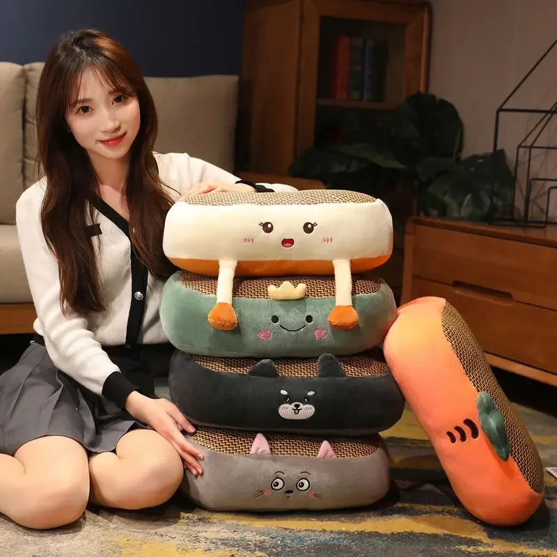 여름용 쿨 매트, 두껍고 높은 쿠션, 그라운드 아이스 실크 엉덩이 쿠션, 짧은 자동차 훈련 시트 쿠션