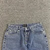 Black Blue Loose Casual Patchwork Jeans Pants Men Woman Best Quality Hip Hop THUG CLUB Trousers Retro High Street 6
