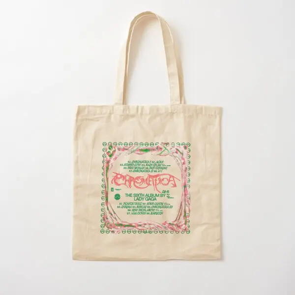 Dnomatica Lady Gaga-Sac à main en toile de coton, fourre-tout