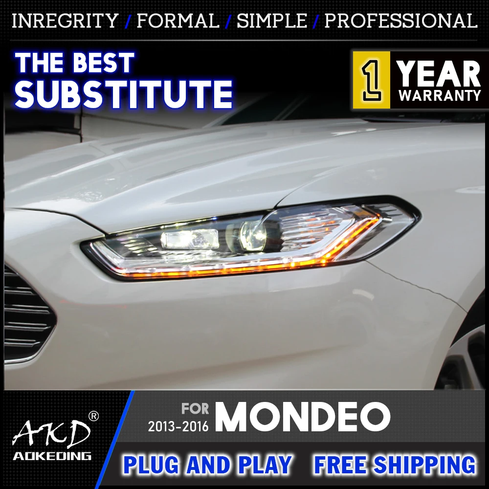 Head Lamp For Ford Fusion Mondeo 20132017 Headlights Fog Lights