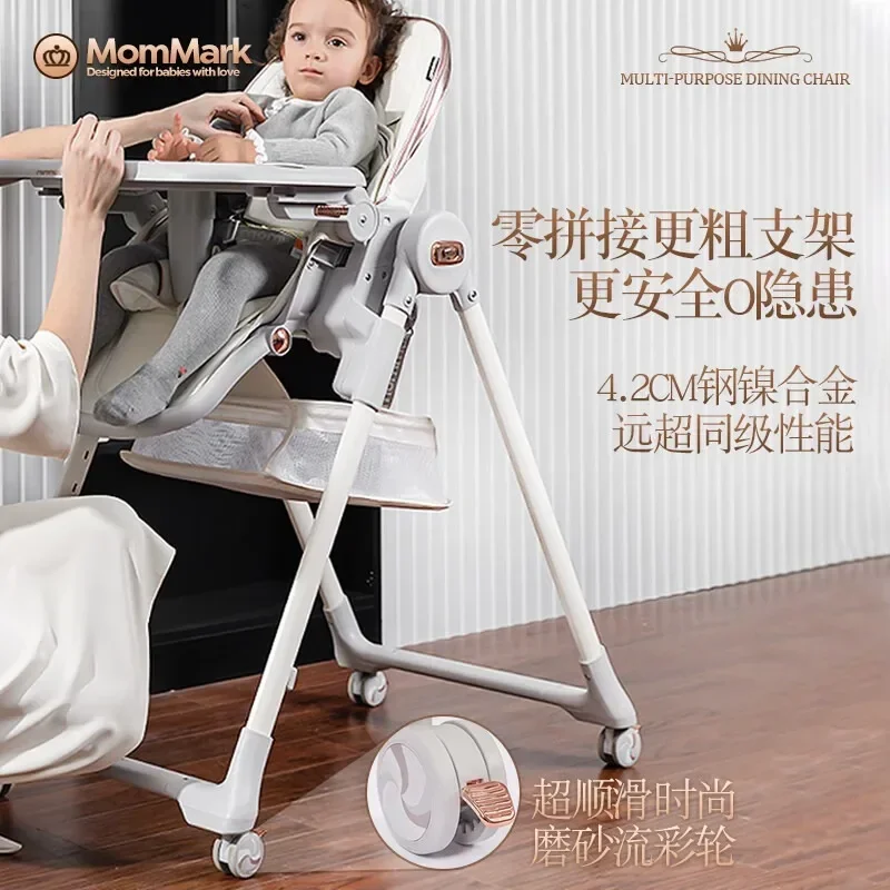 MomMark Baby Dining Chair Folding Portable Baby Dining Chair Home Multi functional Children's Table N6