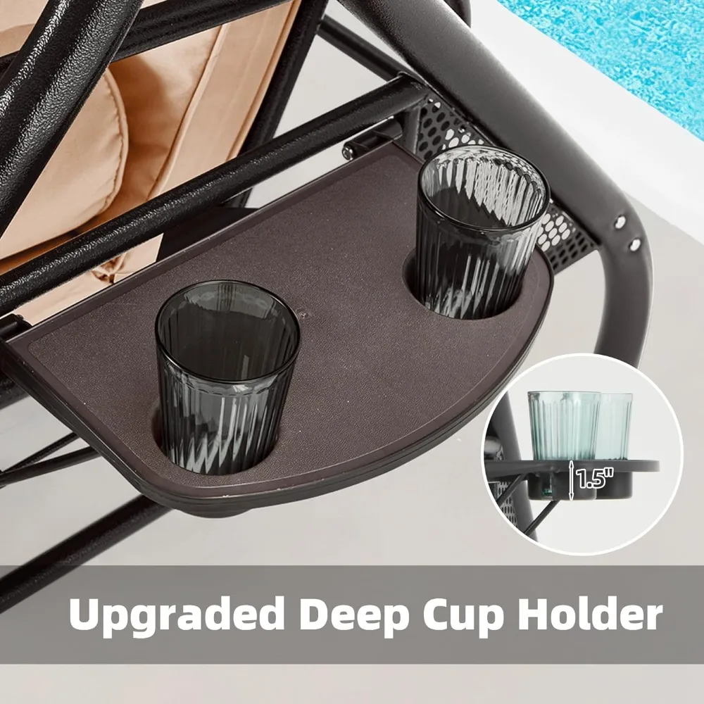 Outdoor Garden Swing with Stand, Adjustable Canopy, Porch Swings - Main Image