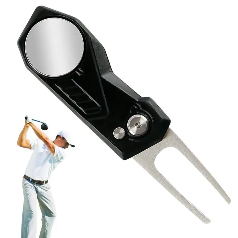 Metal Golf Divot Tools Golf Pop-up Divot Tool Green Fork Women Golf Play Equipment For Golf Club Golf Training Range Golf Course