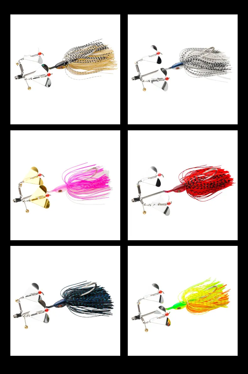 1PCS Metall Köder Spinner 30G Köder Harte Angeln Locken Swivel Wobbler Pesca Spinner Köder Spinnerbait Hecht Fisch Ta – Detail 6