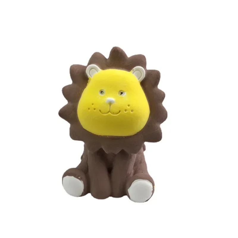 3D Lion Silicone Mold Handmade DIY Small Animal Aromatherapy Candle Plaster Soap Chocolate Cake Baking Mould Holiday Gift Making