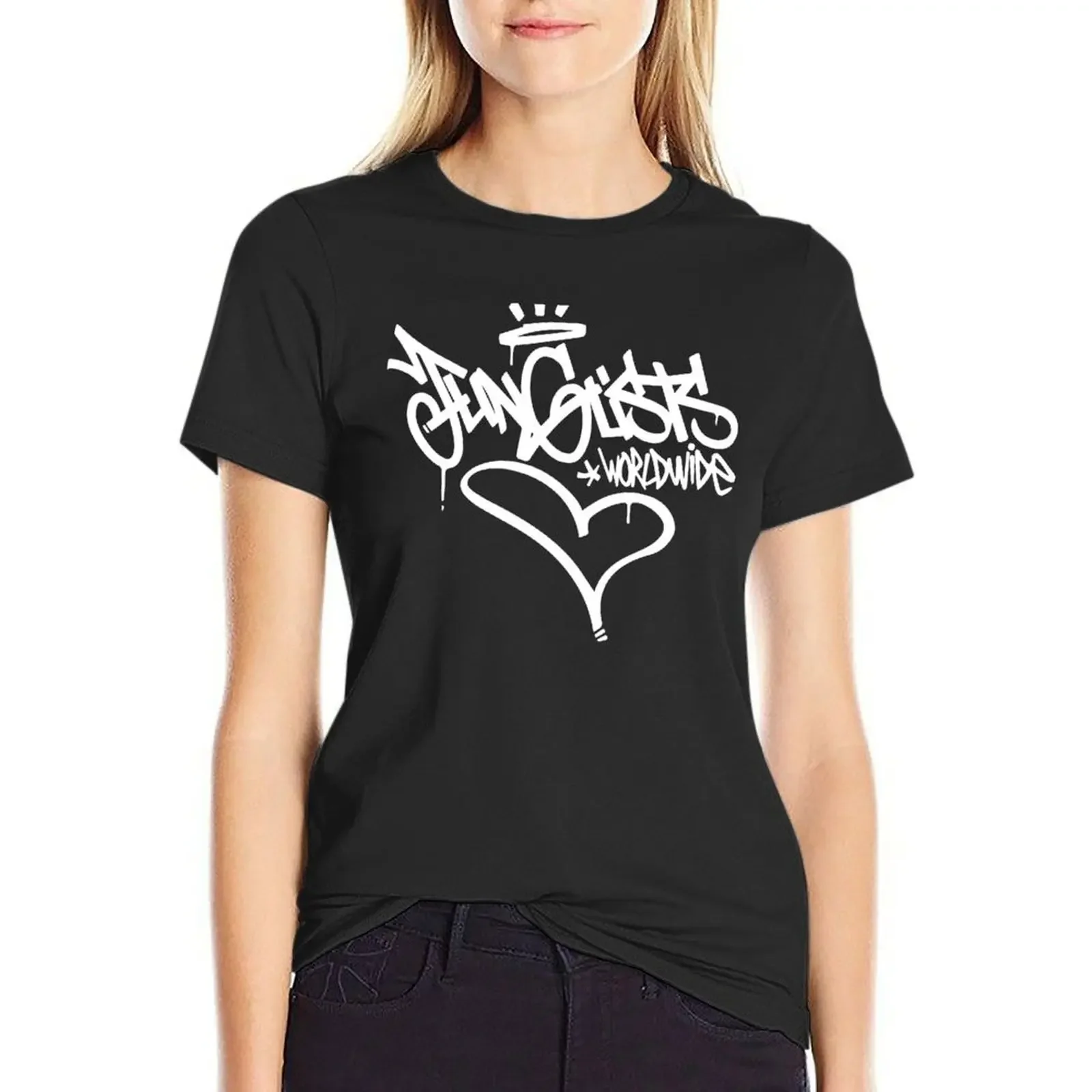 

Concrete Junglists Worldwide white tag T-Shirt aesthetic clothes Aesthetic clothing cute tops T-shirts for Women
