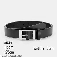 Ceinture en similicuir avec broche pour homme, ceinture d'affaires décontractée, mode 6