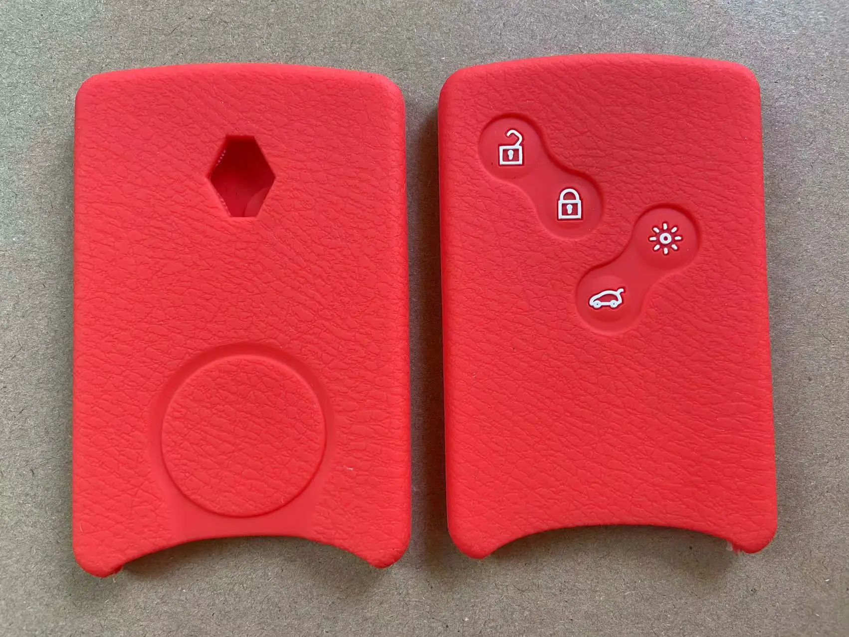 Red Silicone Case Cover For Renault Laguna Megane Koleos Remote Key Card RE4CRE 