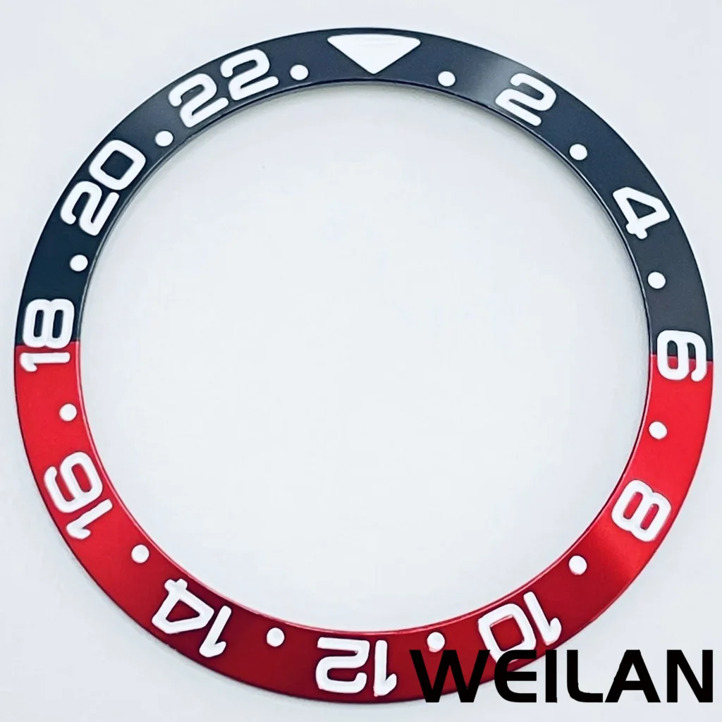 Ceramic & Aluminum GMT Diver-Style Bezel Insert for 40mm Cases - Premium Diving Accessory