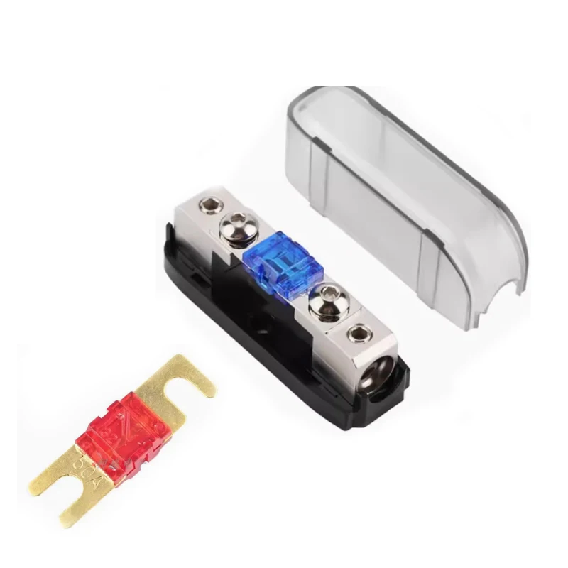 Description Picture 3 of item【1Set】 Car Audio Auto Mini ANL AFS Car Fuse Holder Block with Fuse 20A 30A 40A 50A 60 80 100 150 200 MINI ANL 32V Good Quality
