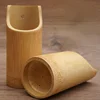 Bamboo Chopsticks Tube Spoon Rest Fork Spatula Drain Tableware Box Round Nature Wood Kitchen Organizer Rack Storage 1