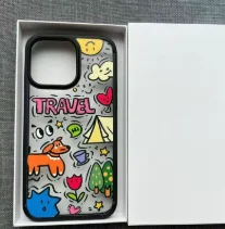 Puppy Graffiti Protective Phone Case – Stylish Back Cover