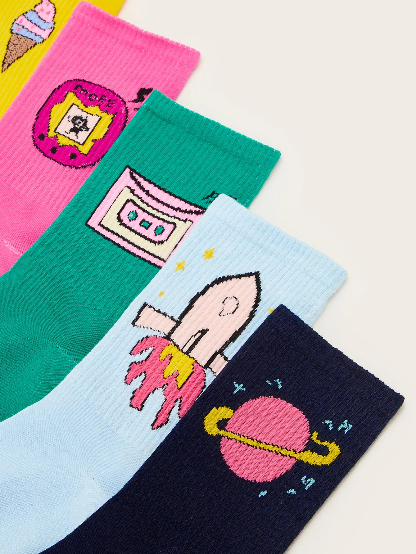 5 Paare/los Damenmode Baumwollsocken Niedliche Happy Crew Socken für Damen Skateboard Sport Baumwollsocken – Detail 26