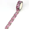 NEW 1PC 10M Decorative Beautiful Purple Flowers Washi Tape for Scrapbooking Journaing Adhesive Masking Tape Cute Stationery 3