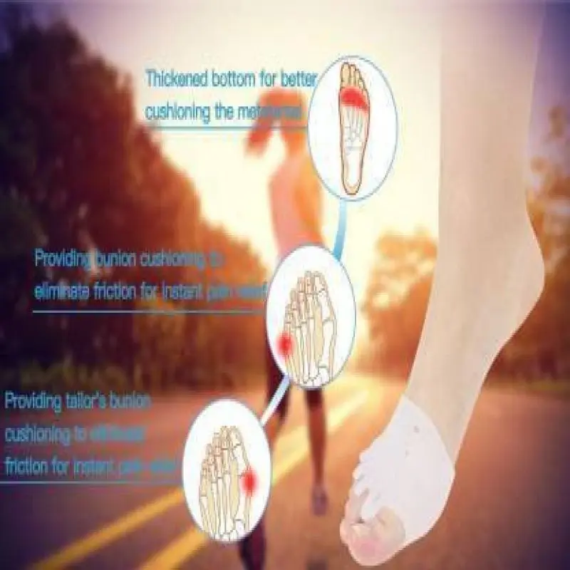White Black Skin Breathable Anti-slip Soft Silicone Forfoot Cushion Pads