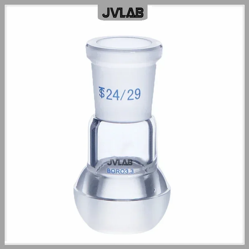 Spherical Joint Spherical Mouth and Standard Plug Interchangeable Connector Laboratory Glass Adapter Plug Diam.14 19 24 29# 1 pc lab glass adapter