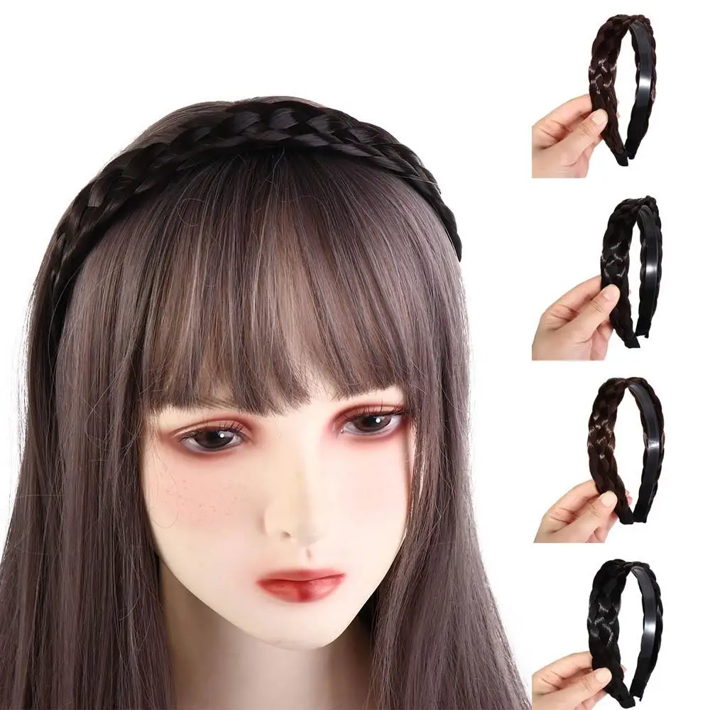 

Fishbone оплетка с широким покрытием с высоким кривошипом искусственный ободок для волос широкий ободок головной убор в Корейском стиле