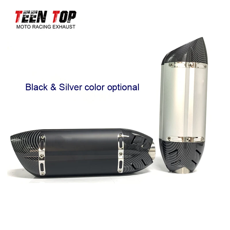 

Универсальная выхлопная труба для мотоцикла 51 мм глушитель из алюминиевого сплава дБ 370 мм 470 мм для CBR600RR R6 Z1000 R1 GSR750 MT09
